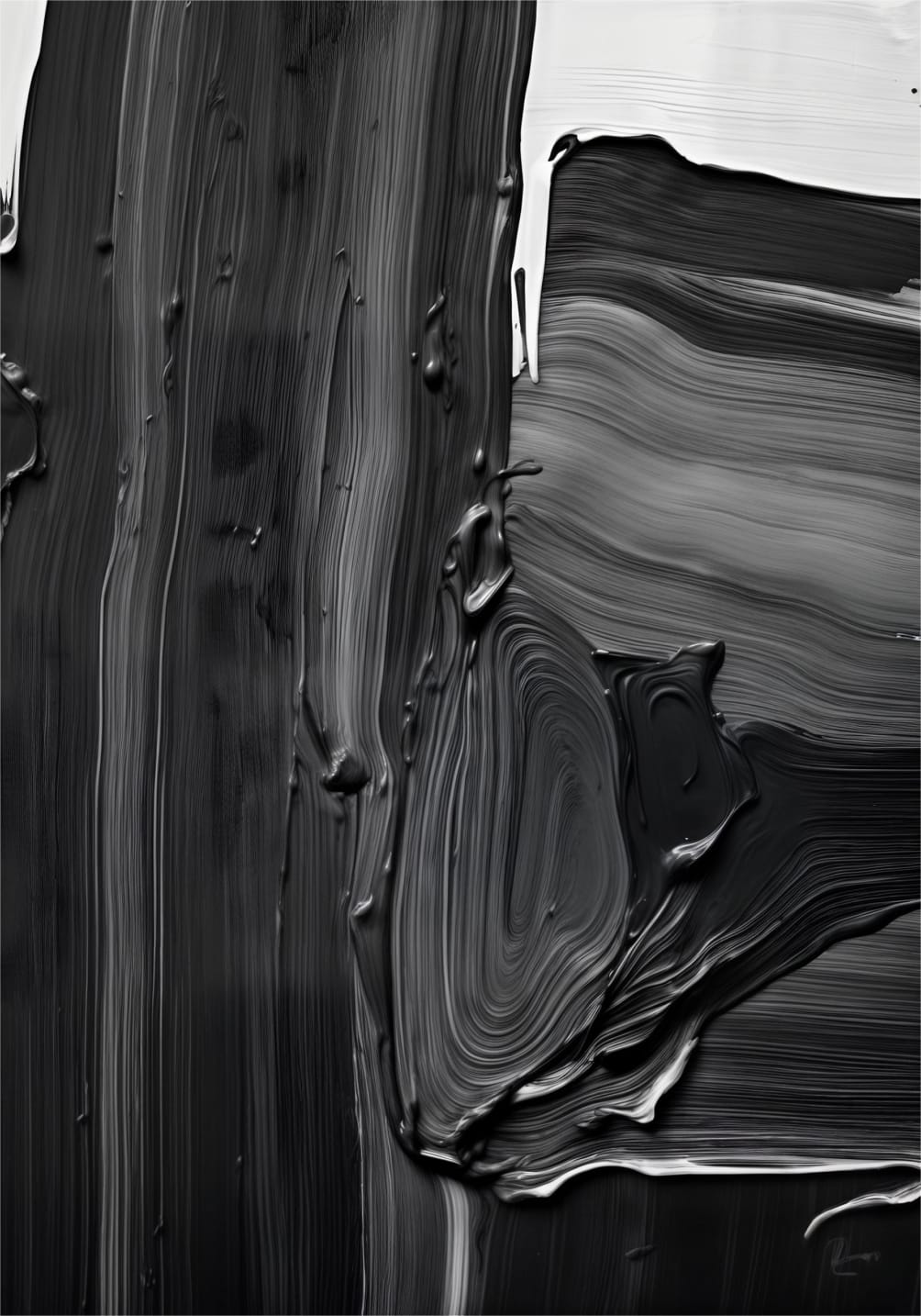 Abstract black-and-white material texture used as temporary decorative imagery